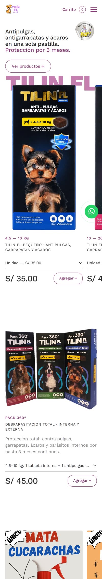 Tienda de Tilín FL en el celular
